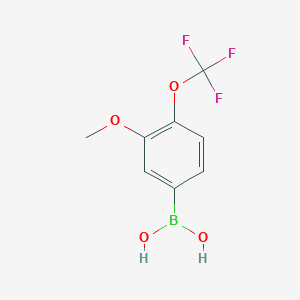 molecular formula C8H8BF3O4 B2644013 (3-Methoxy-4-(trifluoromethoxy)phenyl)boronic acid CAS No. 2096329-73-4