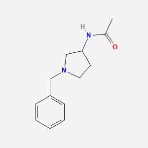 molecular formula C13H18N2O B2644020 1-Benzyl-3-acetamidopyrrolidine CAS No. 114636-30-5; 28506-01-6