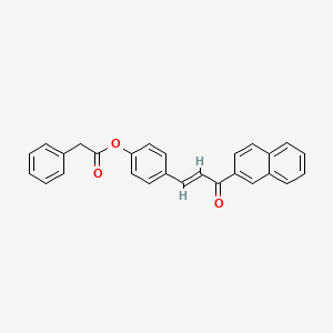 4-[3-(2-Naphthyl)-3-oxo-1-propenyl]phenyl 2-phenylacetate