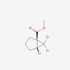 molecular formula C8H10Br2O2 B2644031 Methyl (1S,5R)-6,6-dibromobicyclo[3.1.0]hexane-1-carboxylate CAS No. 2126143-00-6