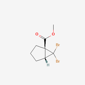 rac-methyl (1R,5S)-6,6-dibromobicyclo[3.1.0]hexane-1-carboxylate, cis