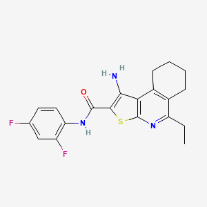 1-amino-N-(2,4-difluorophenyl)-5-ethyl-6,7,8,9-tetrahydrothieno[2,3-c]isoquinoline-2-carboxamide