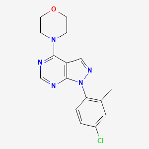 4-(1-(4-chloro-2-methylphenyl)-1H-pyrazolo[3,4-d]pyrimidin-4-yl)morpholine