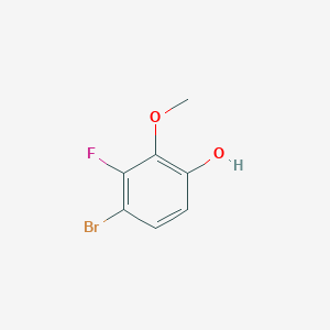 molecular formula C7H6BrFO2 B2644069 4-Bromo-3-fluoro-2-methoxyphenol CAS No. 1780209-23-5