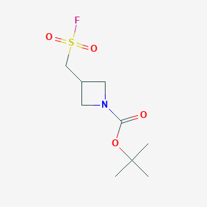 molecular formula C9H16FNO4S B2644070 叔丁基3-[(氟磺酰基)甲基]氮杂环丁烷-1-羧酸酯 CAS No. 1955507-07-9