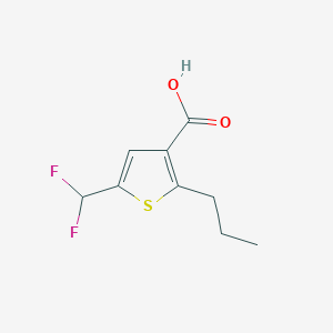 5-(Difluoromethyl)-2-propylthiophene-3-carboxylic acid