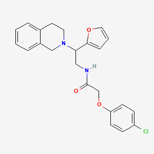 2-(4-chlorophenoxy)-N-(2-(3,4-dihydroisoquinolin-2(1H)-yl)-2-(furan-2-yl)ethyl)acetamide