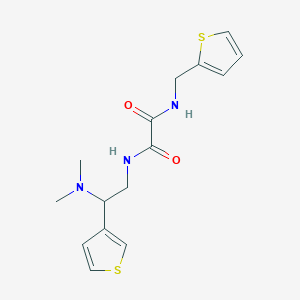 N1-(2-(dimethylamino)-2-(thiophen-3-yl)ethyl)-N2-(thiophen-2-ylmethyl)oxalamide