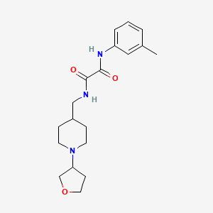 molecular formula C19H27N3O3 B2644076 N1-((1-(tetrahydrofuran-3-yl)piperidin-4-yl)methyl)-N2-(m-tolyl)oxalamide CAS No. 2034304-05-5