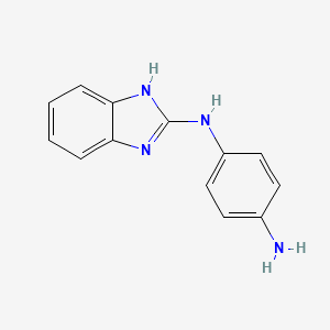 molecular formula C13H12N4 B2644082 N-(1H-Benzoimidazol-2-yl)-benzene-1,4-diamine CAS No. 133929-18-7