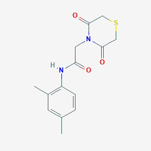 N-(2,4-dimethylphenyl)-2-(3,5-dioxothiomorpholin-4-yl)acetamide