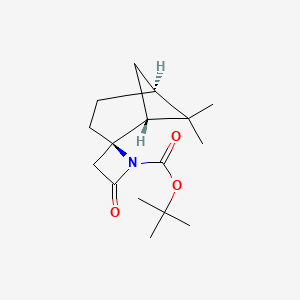 molecular formula C16H25NO3 B2644091 tert-butyl (1'R,2R,5'S)-6',6'-dimethyl-4-oxospiro[azetidine-2,2'-bicyclo[3.1.1]heptane]-1-carboxylate CAS No. 1353875-97-4