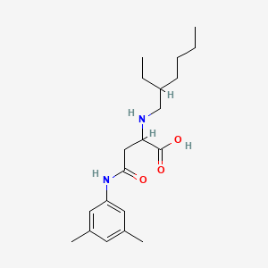 molecular formula C20H32N2O3 B2644100 4-((3,5-Dimethylphenyl)amino)-2-((2-ethylhexyl)amino)-4-oxobutanoic acid CAS No. 1047680-40-9