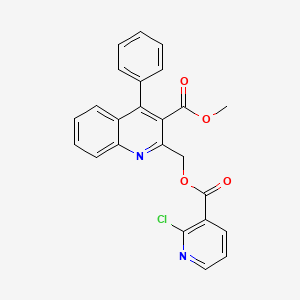 Methyl 2-[(2-chloropyridine-3-carbonyl)oxymethyl]-4-phenylquinoline-3-carboxylate