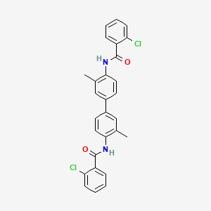molecular formula C28H22Cl2N2O2 B2644135 2-chloro-N-[4-[4-[(2-chlorobenzoyl)amino]-3-methylphenyl]-2-methylphenyl]benzamide CAS No. 321555-80-0