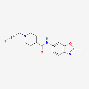N-(2-Methyl-1,3-benzoxazol-6-yl)-1-prop-2-ynylpiperidine-4-carboxamide