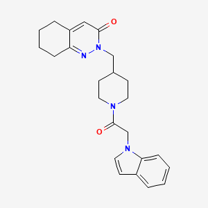 2-[[1-(2-Indol-1-ylacetyl)piperidin-4-yl]methyl]-5,6,7,8-tetrahydrocinnolin-3-one