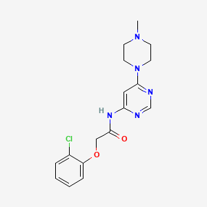 molecular formula C17H20ClN5O2 B2644143 2-(2-chlorophenoxy)-N-(6-(4-methylpiperazin-1-yl)pyrimidin-4-yl)acetamide CAS No. 1396685-96-3