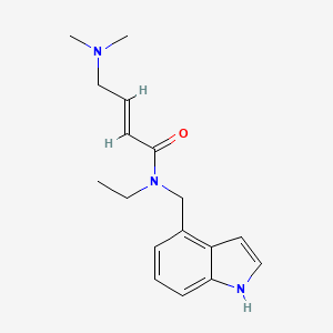 (E)-4-(Dimethylamino)-N-ethyl-N-(1H-indol-4-ylmethyl)but-2-enamide