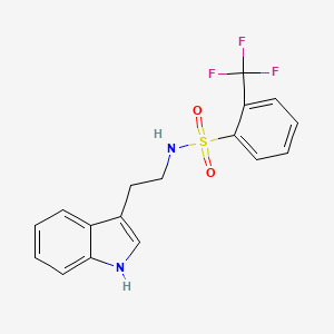 N-[2-(1H-indol-3-yl)ethyl]-2-(trifluoromethyl)benzenesulfonamide