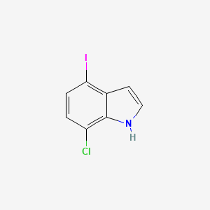 molecular formula C8H5ClIN B2644171 7-chloro-4-iodo-1H-indole CAS No. 1167055-57-3