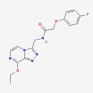 N-((8-ethoxy-[1,2,4]triazolo[4,3-a]pyrazin-3-yl)methyl)-2-(4-fluorophenoxy)acetamide