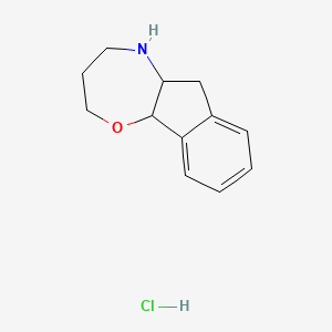 2H,3H,4H,5H,5aH,6H,10bH-indeno[1,2-b][1,4]oxazepine hydrochloride