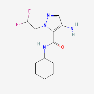 4-Amino-N-cyclohexyl-1-(2,2-difluoroethyl)-1H-pyrazole-5-carboxamide
