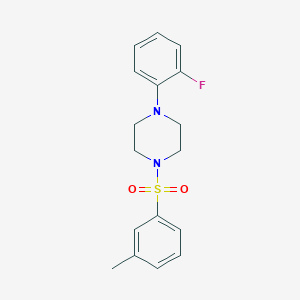 molecular formula C17H19FN2O2S B2644209 1-(2-Fluorophenyl)-4-(3-methylbenzenesulfonyl)piperazine CAS No. 670272-33-0
