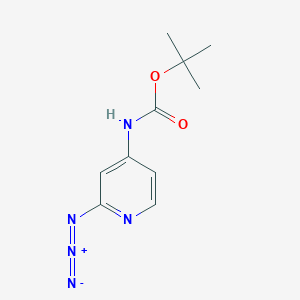molecular formula C10H13N5O2 B2644238 Tert-butyl N-(2-azidopyridin-4-yl)carbamate CAS No. 2375274-01-2