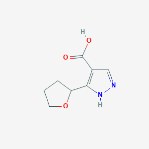5-(oxolan-2-yl)-1H-pyrazole-4-carboxylic acid