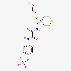 N1-((4-(2-hydroxyethoxy)tetrahydro-2H-thiopyran-4-yl)methyl)-N2-(4-(trifluoromethoxy)phenyl)oxalamide