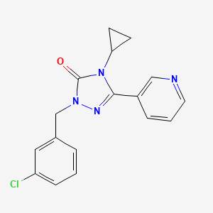 1-(3-chlorobenzyl)-4-cyclopropyl-3-(pyridin-3-yl)-1H-1,2,4-triazol-5(4H)-one