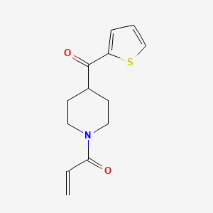 1-[4-(Thiophene-2-carbonyl)piperidin-1-yl]prop-2-en-1-one