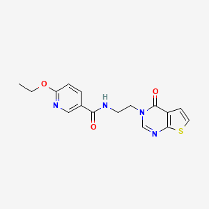 6-ethoxy-N-(2-(4-oxothieno[2,3-d]pyrimidin-3(4H)-yl)ethyl)nicotinamide