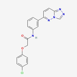 molecular formula C19H14ClN5O2 B2644352 2-(4-chlorophenoxy)-N-[3-([1,2,4]triazolo[4,3-b]pyridazin-6-yl)phenyl]acetamide CAS No. 891113-39-6