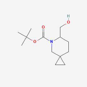 molecular formula C13H23NO3 B2644361 Tert-butyl 6-(hydroxymethyl)-5-azaspiro[2.5]octane-5-carboxylate CAS No. 1373028-27-3