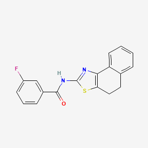 N-(4,5-dihydronaphtho[1,2-d][1,3]thiazol-2-yl)-3-fluorobenzamide