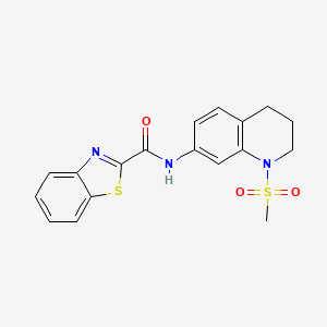 N-(1-(methylsulfonyl)-1,2,3,4-tetrahydroquinolin-7-yl)benzo[d]thiazole-2-carboxamide