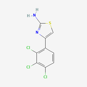 molecular formula C9H5Cl3N2S B2644400 4-(2,3,4-Trichloro-phenyl)-thiazol-2-ylamine CAS No. 123971-41-5