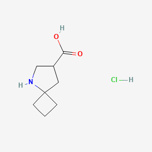 5-Azaspiro[3.4]octane-7-carboxylic acid;hydrochloride
