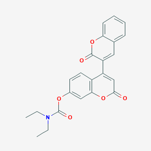 [2-oxo-4-(2-oxochromen-3-yl)chromen-7-yl] N,N-diethylcarbamate
