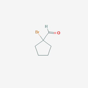 molecular formula C6H9BrO B2644442 1-Bromocyclopentane-1-carbaldehyde CAS No. 408330-29-0