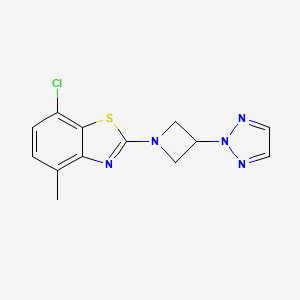 7-Chloro-4-methyl-2-[3-(triazol-2-yl)azetidin-1-yl]-1,3-benzothiazole