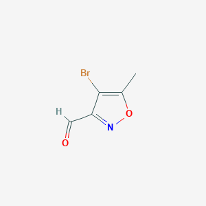 molecular formula C5H4BrNO2 B2644451 4-Bromo-5-methyl-1,2-oxazole-3-carbaldehyde CAS No. 1484666-91-2