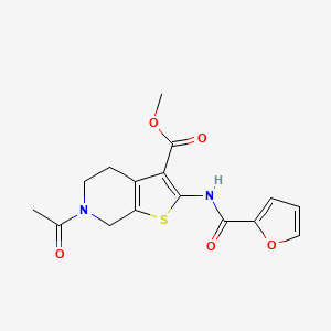 methyl 6-acetyl-2-(furan-2-carbonylamino)-5,7-dihydro-4H-thieno[2,3-c]pyridine-3-carboxylate
