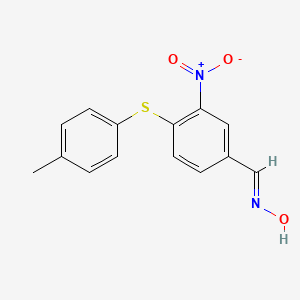 4-[(4-Methylphenyl)sulfanyl]-3-nitrobenzenecarbaldehyde oxime