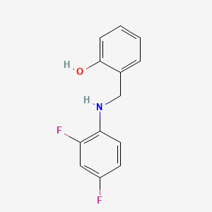 molecular formula C13H11F2NO B2644465 2-[(2,4-Difluoroanilino)methyl]benzenol CAS No. 303091-09-0