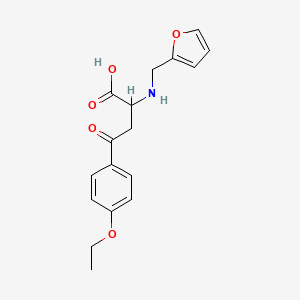 molecular formula C17H19NO5 B2644466 4-(4-Ethoxyphenyl)-2-[(2-furylmethyl)amino]-4-oxobutanoic acid CAS No. 1026763-57-4