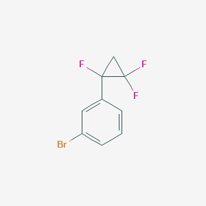 molecular formula C9H6BrF3 B2644481 1-Bromo-3-(1,2,2-trifluorocyclopropyl)benzene CAS No. 2470436-02-1